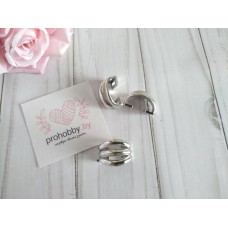 Пряжка декоративная, 22*17 см, серебро