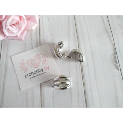 Пряжка декоративная, 22*17 см, серебро