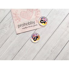 Кабошон стекло "Тик-ток"