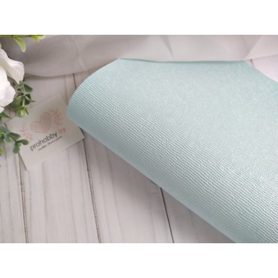 Кожзам текстурный, 22*30 см, цвет светло-аквамариновый