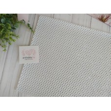 Кожзам "Горошек из блесток", 22*30 см, цвет белый