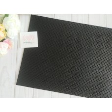 Кожзам текстурный "Плюсики", 22*30 см, цвет черный