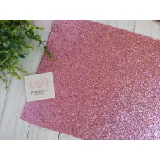 Кожзам с блестками, 22*30 см, цвет розовый