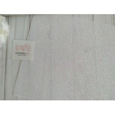 Кожзам с блестками, 22*30 см, цвет белый