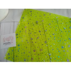 Пленка декоративная "Звездочки", 20*30 см, цвет салатовый