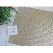 Кожзам текстурный "Плюсики", 22*30 см, цвет золото