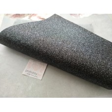 Кожзам с глиттером, 21*30 см, цвет черный Кожзам с глиттером, 21*30 см, цвет черный