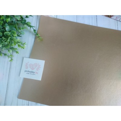 Кожзам, 22*30 см, цвет розовое золото