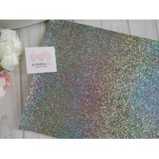 Кожзам "Соты", 22*30 см, цвет серебро