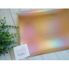 Кожзам, 22*30 см, цвет дымчато-персиковый хамелеон