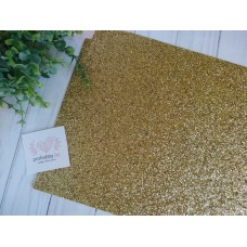 Кожзам с блестками, 22*30 см, цвет золото