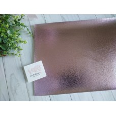 Кожзам текстурный, 22*30 см, цвет светло-розовый металлик