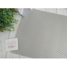 Кожзам текстурный "Плюсики", 22*30 см, цвет серебро