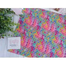 Кожзам с глиттером "Чешуя", 22*30 см, №3