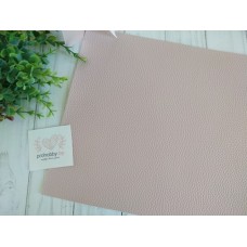 Кожзам зернистый матовый, 22*30 см, цвет дымчато-розовый