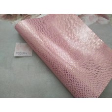 Кожзам "Принт", 21*30 см, цвет розовый