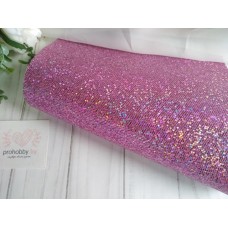 Кожзам "Соты", 22*30 см, розовый