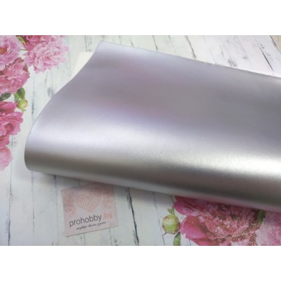 Кожзам, 21*30 см, цвет серебро