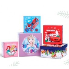 Коробки квадратные "С Новым годом!", в ассортименте, размер и цена указаны в описании товара