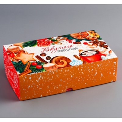 Коробки подарочные новогодние, 25*15*7 см, в ассортименте