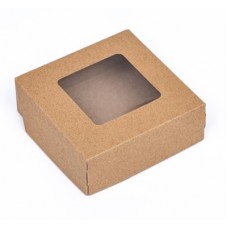 Коробка самосборная с прозрачным окошком, 11,5*11,5*4 см