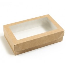 Коробка Self box 2800-PRO с окном, 29*19,5*5 см, цвет крафт