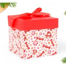 Коробка подарочная "Новогодняя", 10*10*10 см
