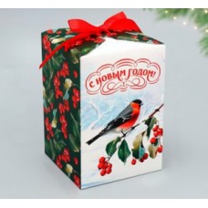 Коробка подарочная "С Новым годом!", 12*18*12 см