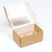 Коробка самосборная на 2 капкейка с прозрачным окошком, 16*10*8 см