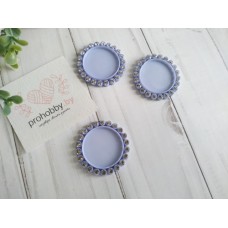 Крышечка-серединка со стразами, цвет сиреневый №021