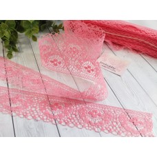 Кружево капроновое, цвет светло-коралловый №10, 37 мм
