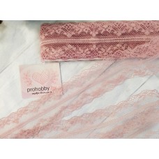 Кружево капроновое, цвет пенка, 40 мм