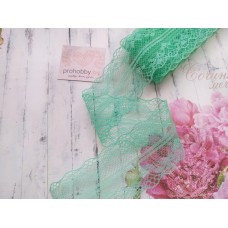 Кружево капроновое, цвет аквамарин, 40 мм