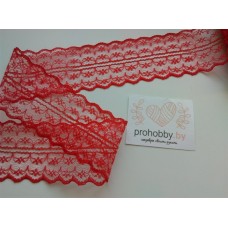 Кружево капроновое, цвет красный, 45 мм
