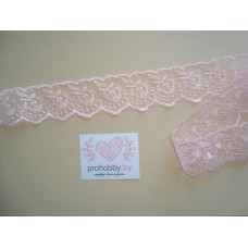 Кружево "Яблочки", 40 мм, розовый цвет №43