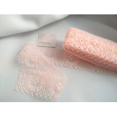 Кружево капроновое, цвет нежно-розовый №6, 37 мм