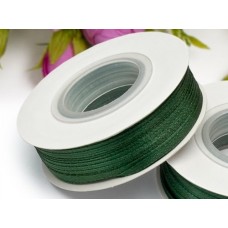 Лента атласная 3 мм, цвет тёмно-зелёный №049