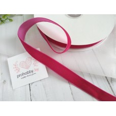 Лента бархатная 15 мм, цвет малиновый