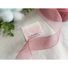 Лента органза 25 мм, цвет пенка №BK13