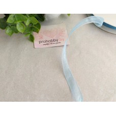 Лента органза 10 мм, цвет голубой