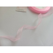 Лента органза 12 мм, цвет нежно-розовый №1004