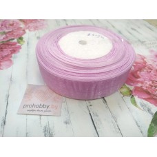 Лента органза 25 мм, цвет лиловый №ВК26