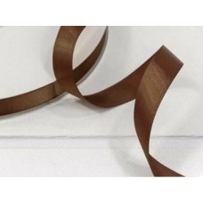 Лента атласная 12 мм, цвет коричневый №030