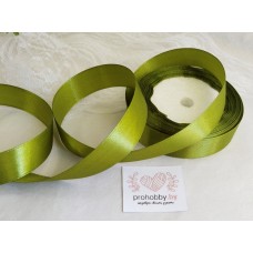 Лента атласная 20 мм, цвет фисташковый №098