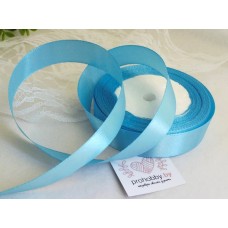Лента атласная 20 мм, цвет голубой №020