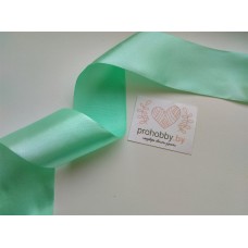 Лента атласная 50 мм, цвет тиффани (бирюзовый)