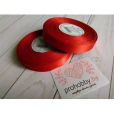 Лента атласная 12 мм, цвет красный