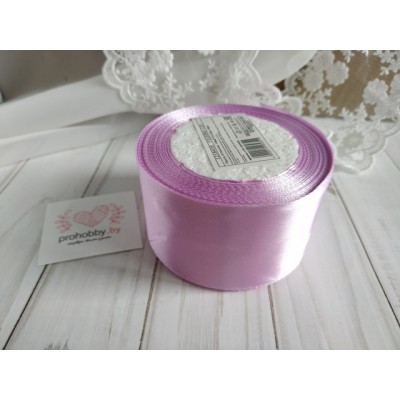 Лента атласная 40 мм,  цвет лиловый №069