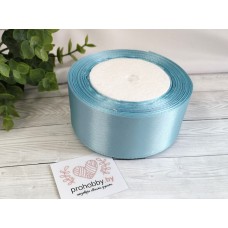 Лента атласная 40 мм, цвет голубой №104