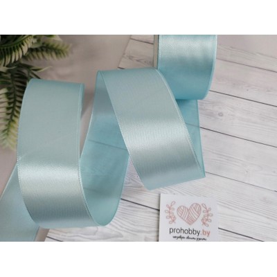 Лента атласная 40 мм, цвет голубой №103